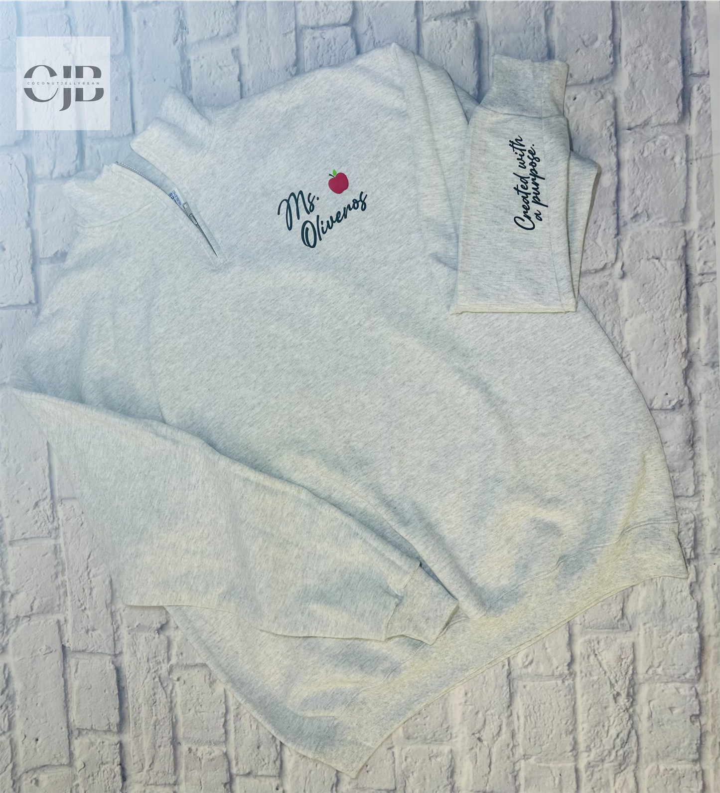 Created with a purpose-Teacher- Quarter zip